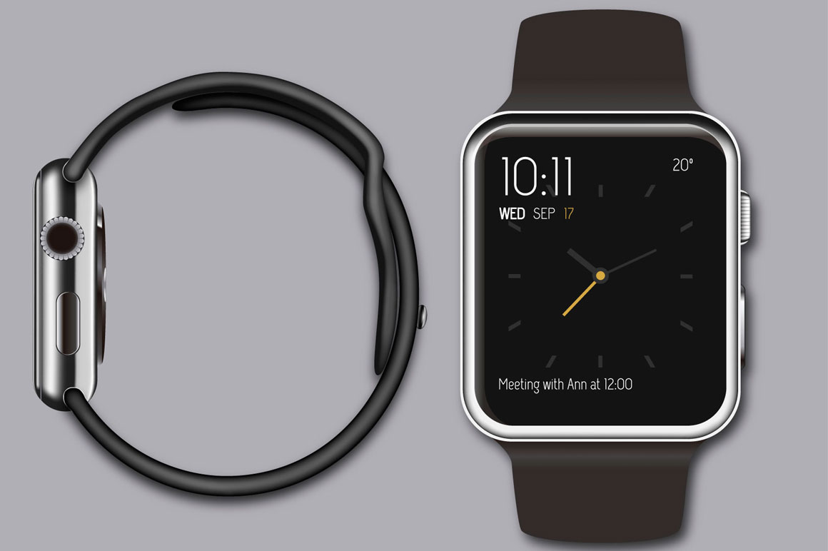 Free Download Iphone And Apple Watch Vector Mockups 1160x772 Free Download Iphone And Apple Watch Vector Mockups