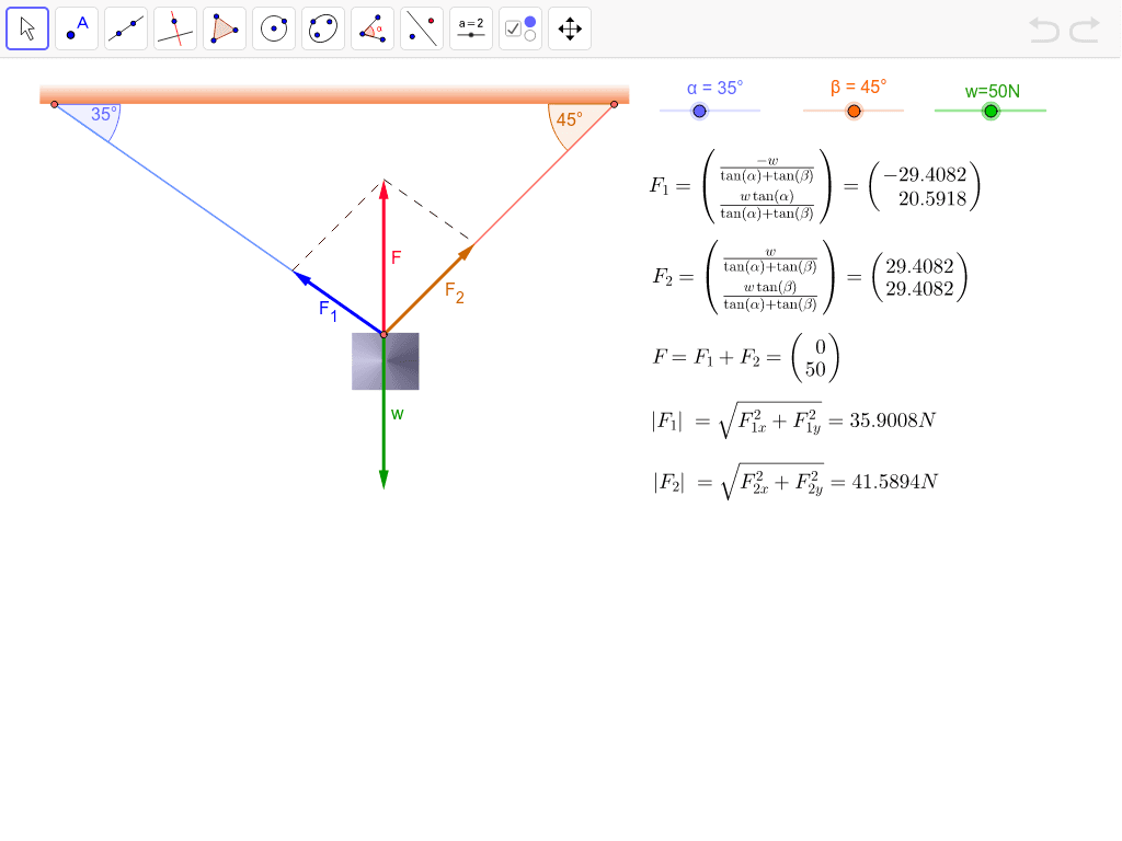 1024x768 Application Of Vectors In Physics Geogebra