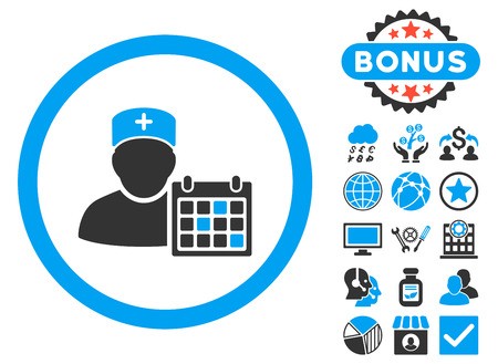 450x329 Doctor Appointment Icon With Bonus Elements Vector Illustration