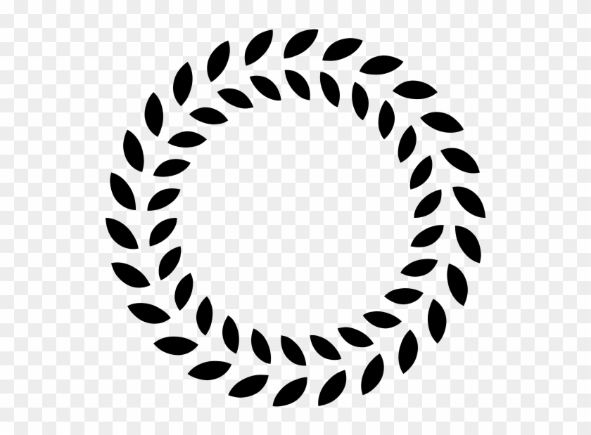 840x619 Laurel Wreath Rubber Stamp