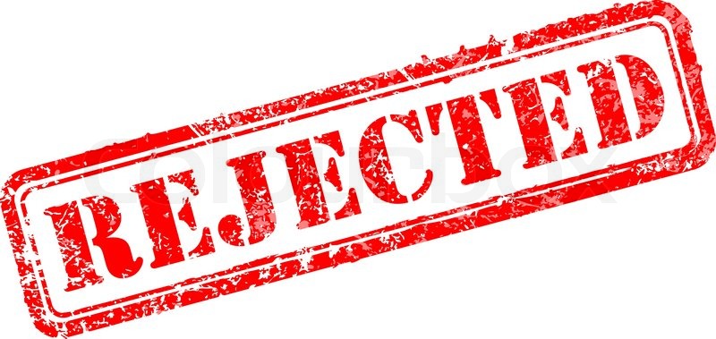 800x379 Rejected Rubber Stamp Vector Stock Vector Colourbox