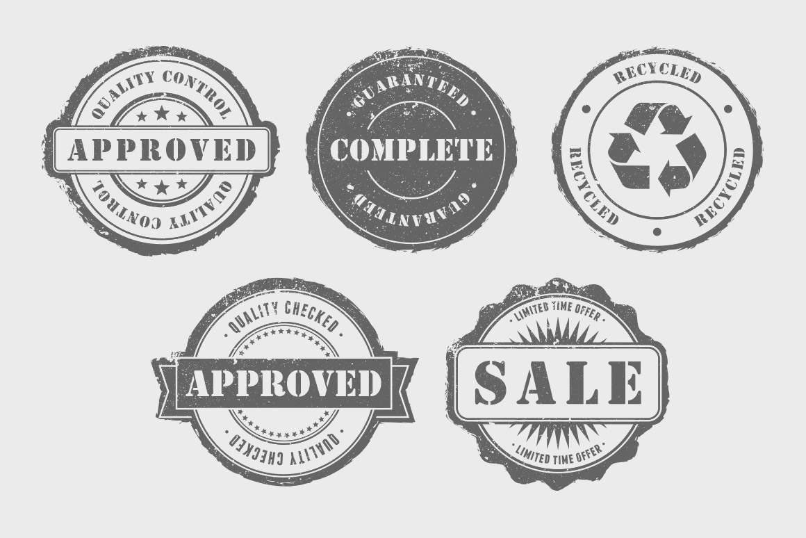 1160x774 Rubber Stamps Vector Pack Volume Design Panoply