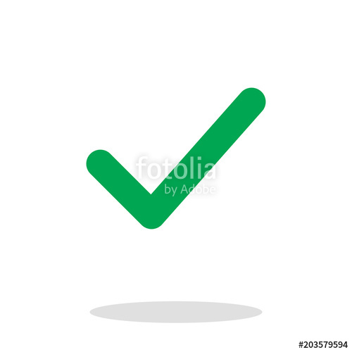 Approved Vector Icon, Check Symbol Trendy, Simple Flat Sign 500x500 Approved Vector Icon, Check Symbol Trendy, Simple Flat Sign