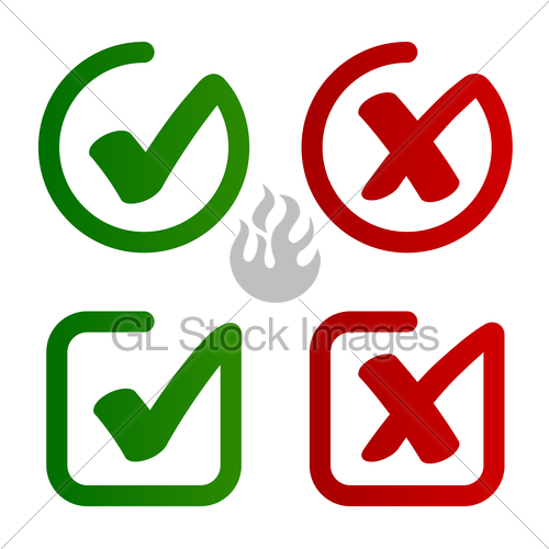 Check Mark Approved Rejected Symbol Vector Gl Stock Images 500x500 Check Mark Approved Rejected Symbol Vector Gl Stock Images