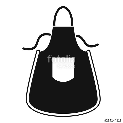 500x500 Kitchen Apron Icon Simple Illustration Of Kitchen Apron Vector