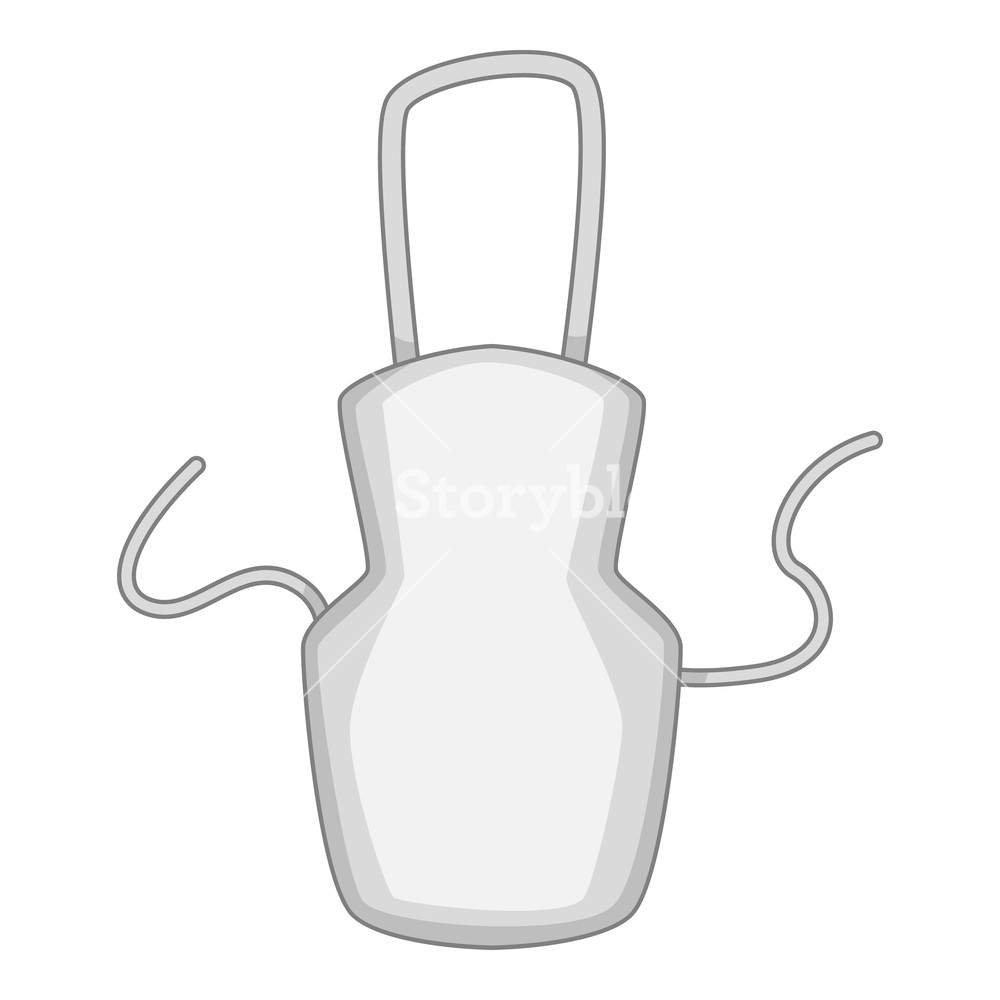 1000x1000 White Apron Icon Cartoon Illustration Of White Apron Vector Icon