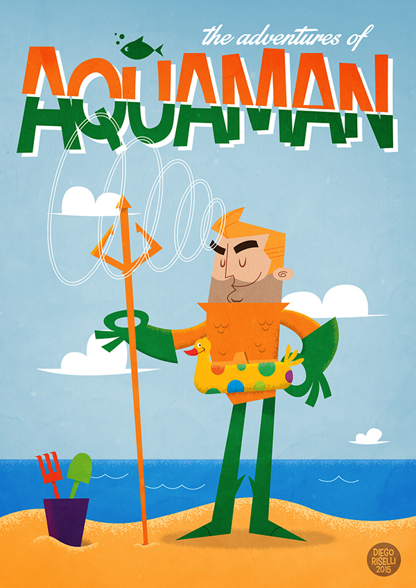 Aquaman Vector On Behance 600x849 Aquaman Vector On Behance
