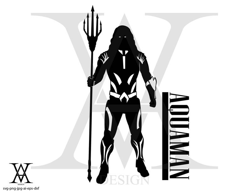 794x613 Justice League Aquaman Vector Instant Download Etsy