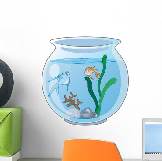 530x526 Fish Aquarium Vector Illustration