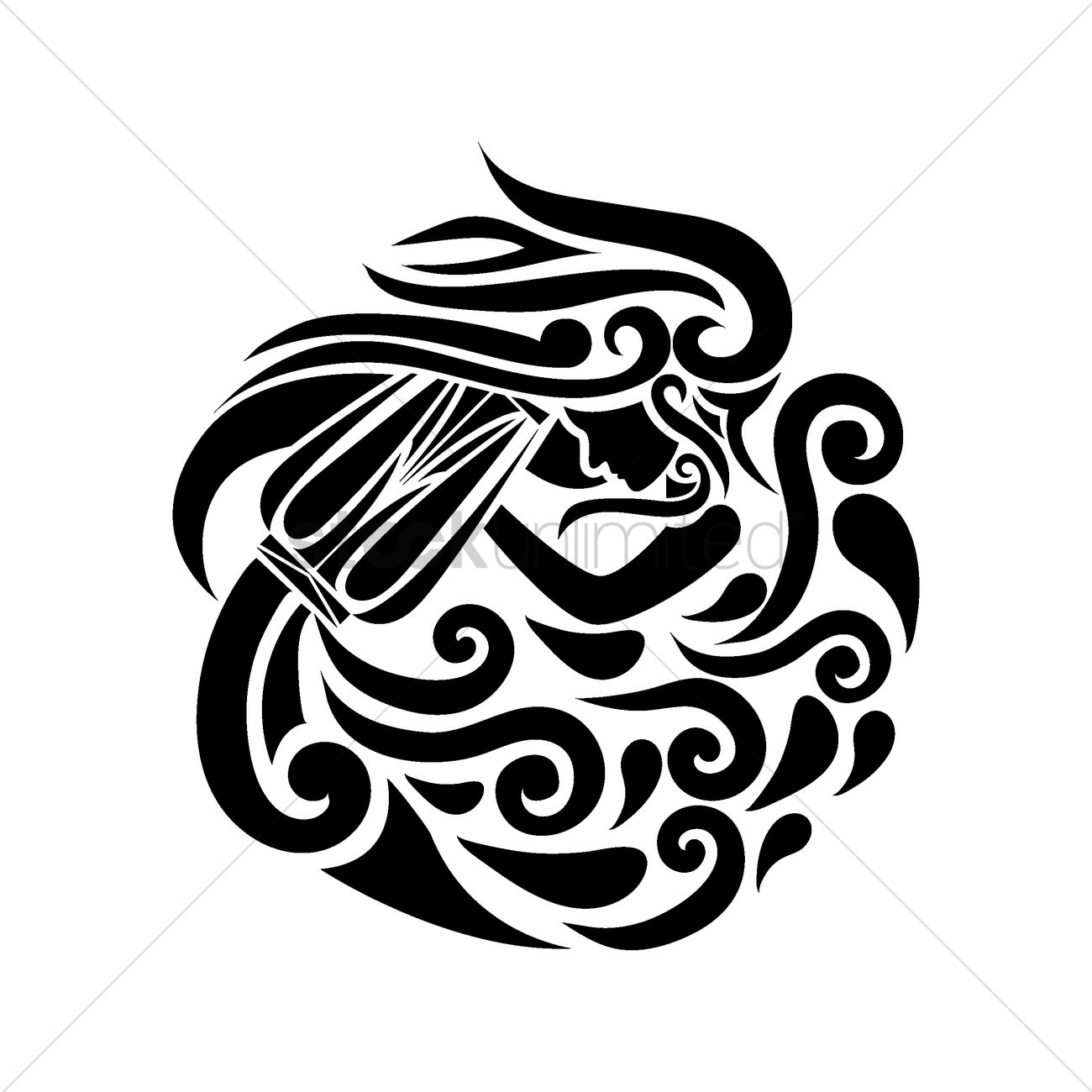 1300x1300 Aquarius Vector Image