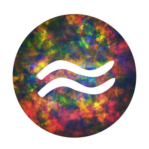 490x490 A Zodiac Sign Of Aquarius, Vector Illustration