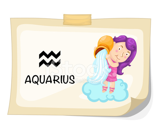 546x439 Zodiac Signs Aquarius Vector Illustration Stock Vector