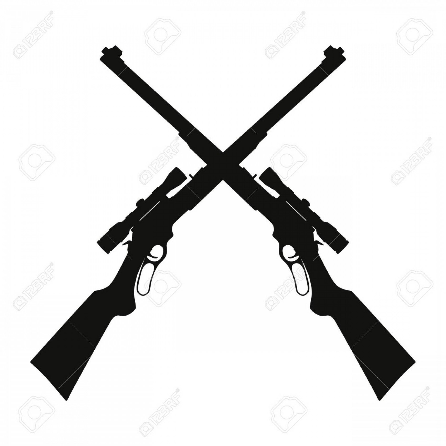 Photostock Vector Vector Illustration Of Two Crossed Sniper Rifle 1872x1872 Photostock Vector Vector Illustration Of Two Crossed Sniper Rifle
