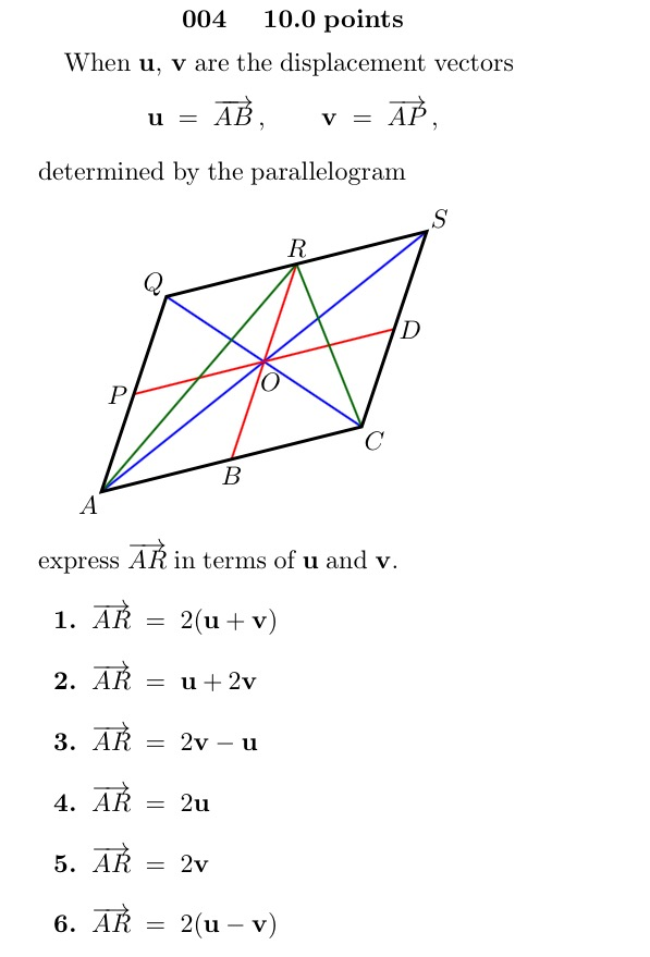Solved When U, V Are The Displacement Vectors U = Ab Vect 597x879 Solved When U, V Are The Displacement Vectors U = Ab Vect