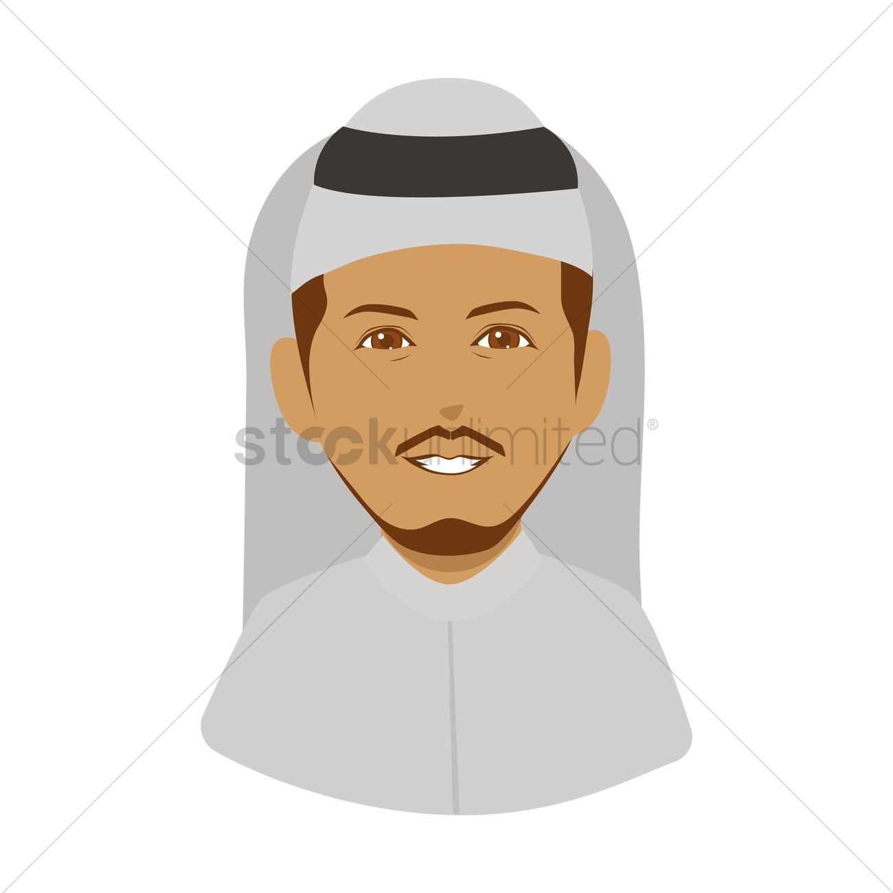 Free Arabic Man Vector Image 1300x1300 Free Arabic Man Vector Image