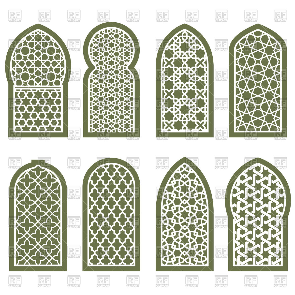 1200x1200 Figured Arabian Window Ornament