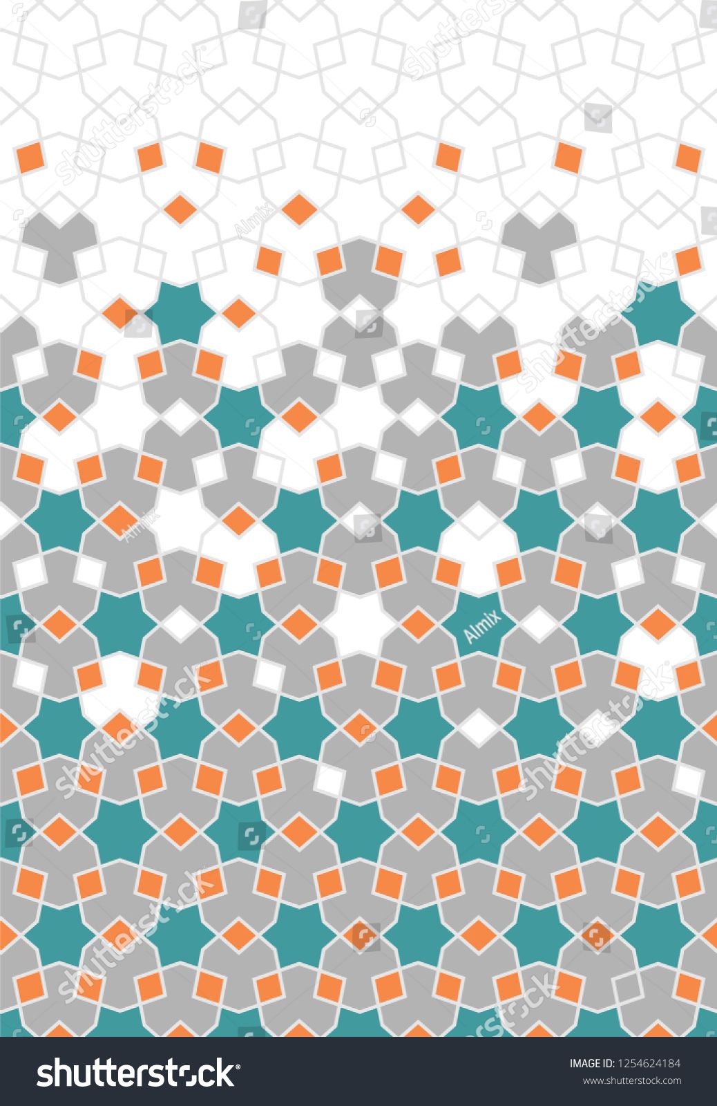 Arabesque Vector Seamless Border Geometric Halftone Texture 1038x1600 Arabesque Vector Seamless Border Geometric Halftone Texture