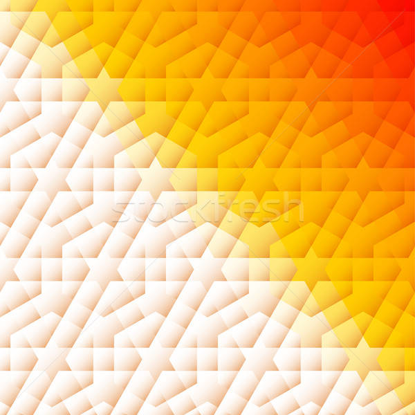 600x600 Orange And White Arabic Background And Shadow On Tiles Vector