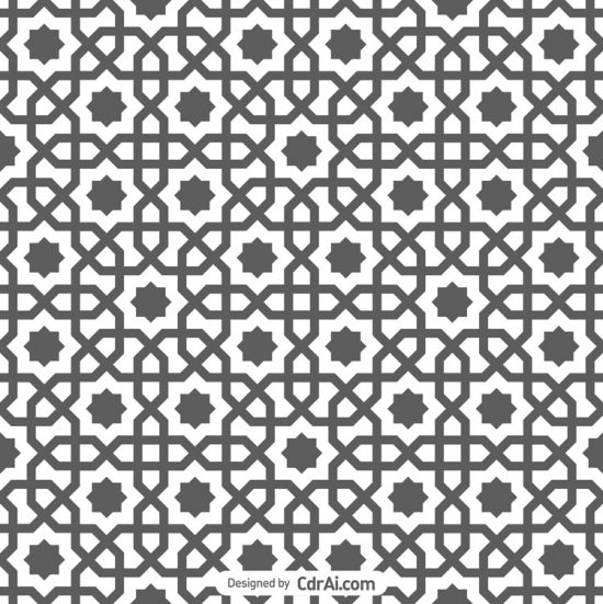 550x551 Vector Background With Seamless Pattern In Islamic Style Free