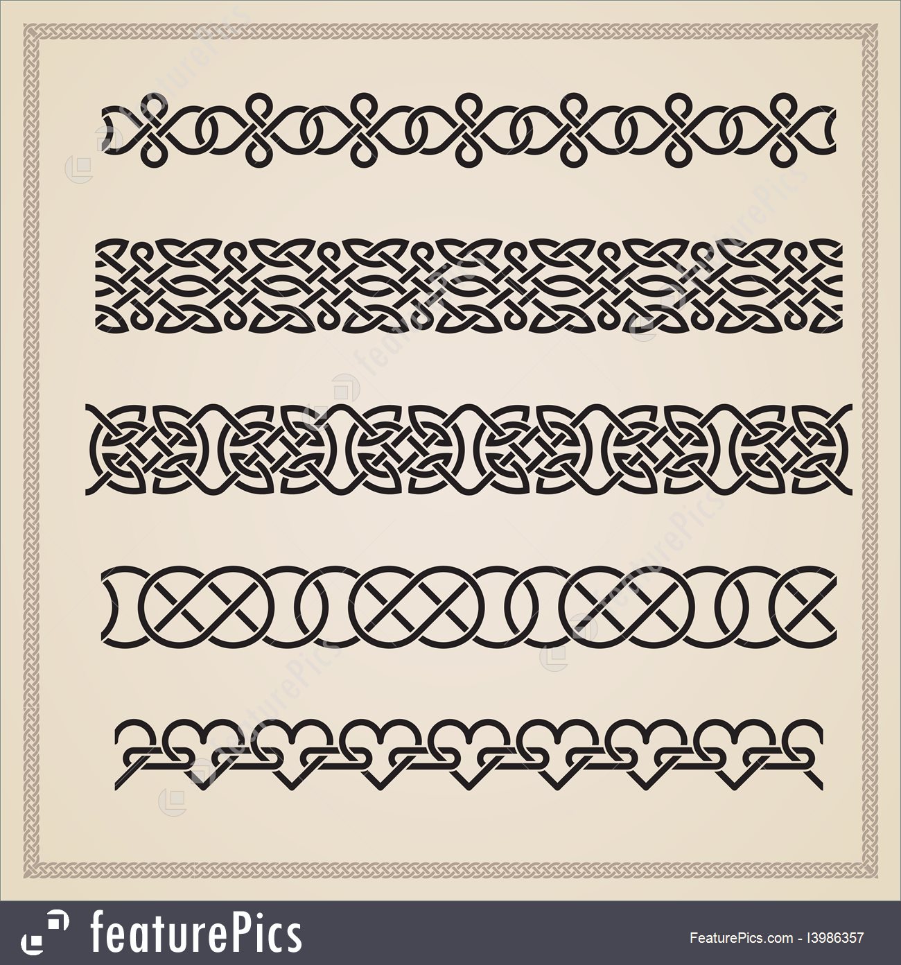 Illustration Of Arabic Borders 1300x1392 Illustration Of Arabic Borders