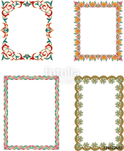 Oriental Islamic Arabic Frames And Borders Stock Image 411x500 Oriental Islamic Arabic Frames And Borders Stock Image