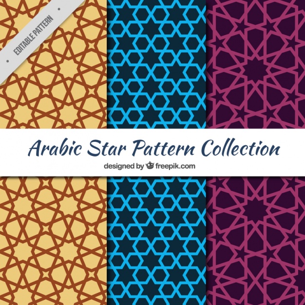 Collection Of Arabic Patterns With Stars Vector Free Download 626x626 Collection Of Arabic Patterns With Stars Vector Free Download