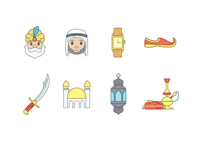 700x490 Arabic Vector Icons