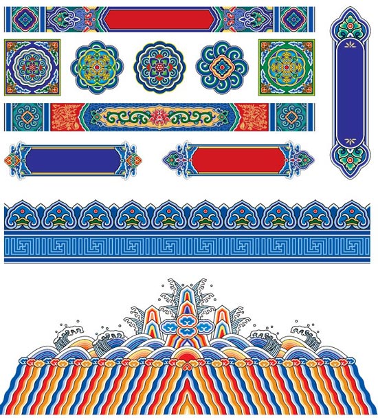 550x608 Arabic Vector Textures