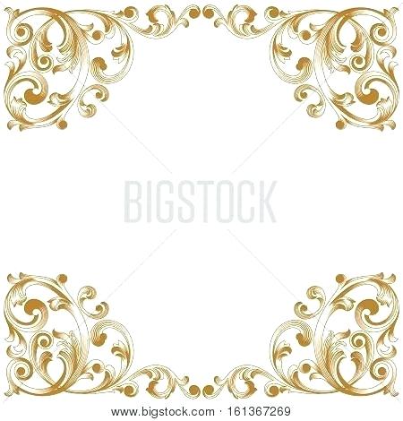 450x470 Frame Ornament Golden Vintage Pattern Border Engraving Arabic