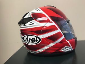 300x225 Arai Vector Hawk Red Helmet L Nib Ebay
