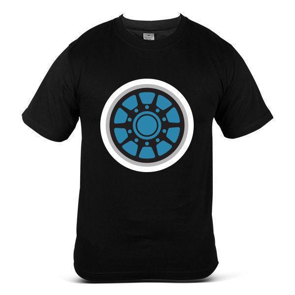 600x600 Bk Iron Man Arc Reactor Chest Piece Superhero Vector Black