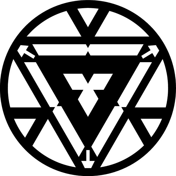 600x600 Iron Man Arc Reactor Decal Sticker