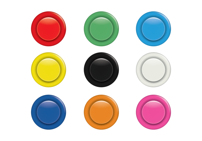 700x490 Colorful Arcade Button Set