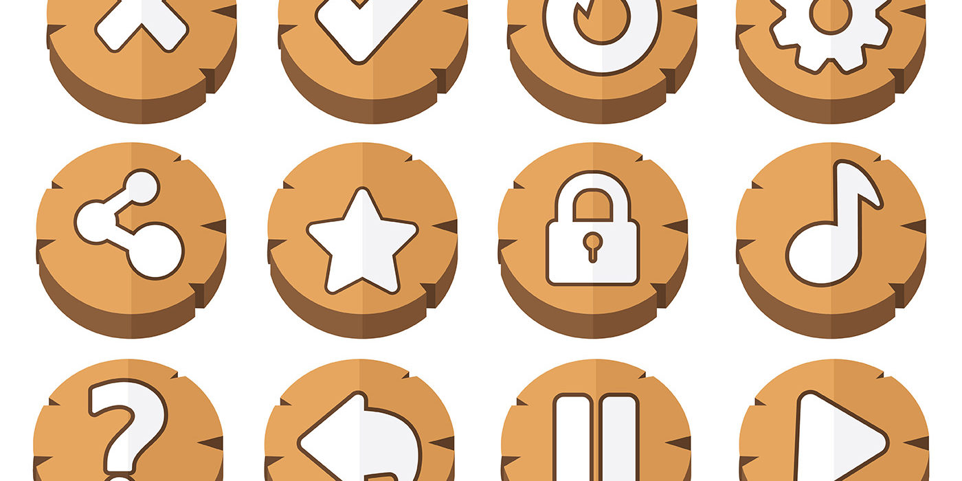 1400x700 Free Arcade Button Icons Vector Assets For All