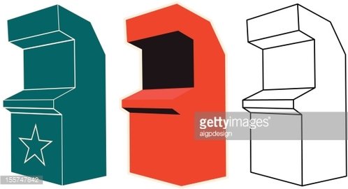 Arcade Cabinet Vector Illustration Premium Clipart 498x271 Arcade Cabinet Vector Illustration Premium Clipart