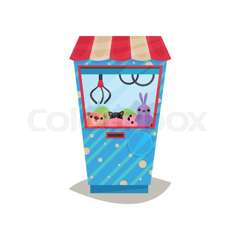Claw Crane Game Machine, Arcade Game Stock Vector Colourbox 800x800 Claw Crane Game Machine, Arcade Game Stock Vector Colourbox