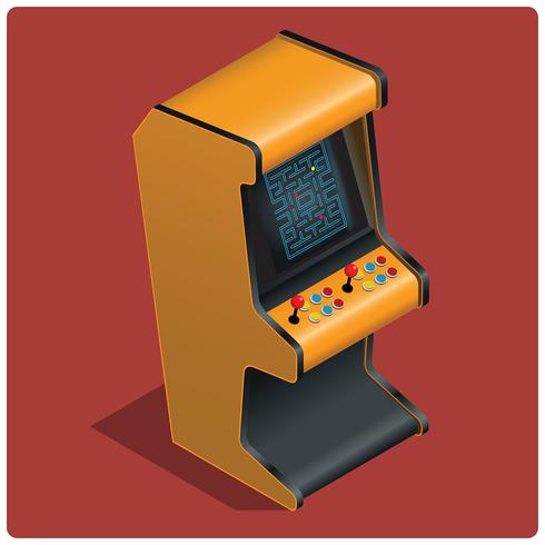 Retro Arcade Machine Vector 490x490 Retro Arcade Machine Vector
