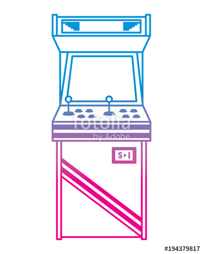 Vintage Arcade Game Machine With Joysticks And Buttons Vector 400x500 Vintage Arcade Game Machine With Joysticks And Buttons Vector