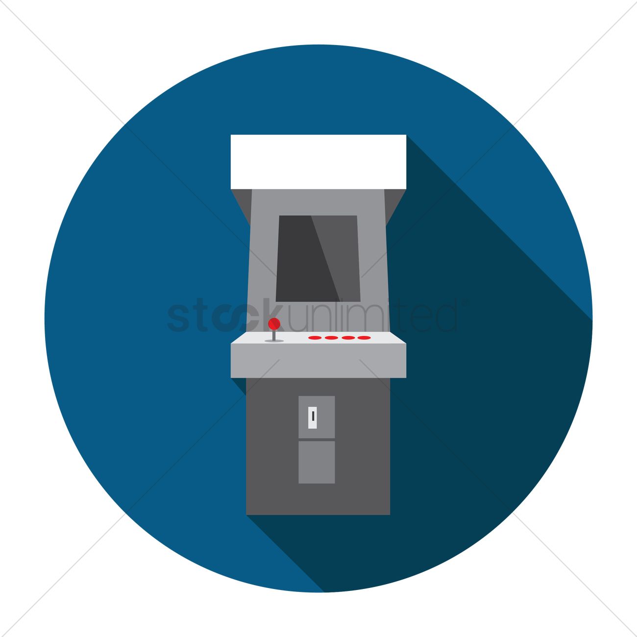 Arcade Machine Vector Image 1300x1300 Arcade Machine Vector Image