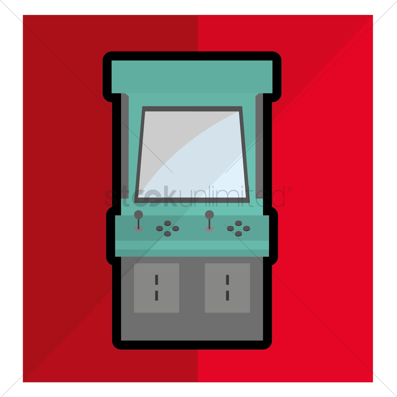 Arcade Machine Vector Image 1300x1300 Arcade Machine Vector Image