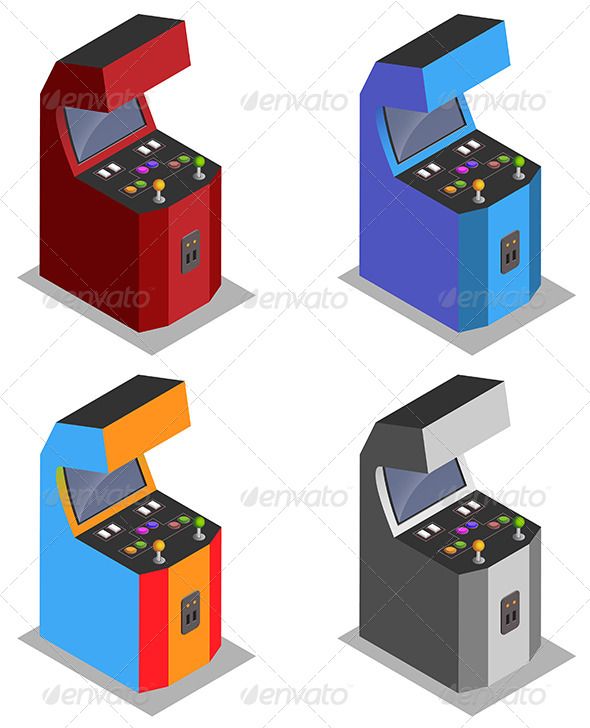 Four Player Machine Sport Vector Adobe Illustrator Arcade 590x728 Four Player Machine Sport Vector Adobe Illustrator Arcade