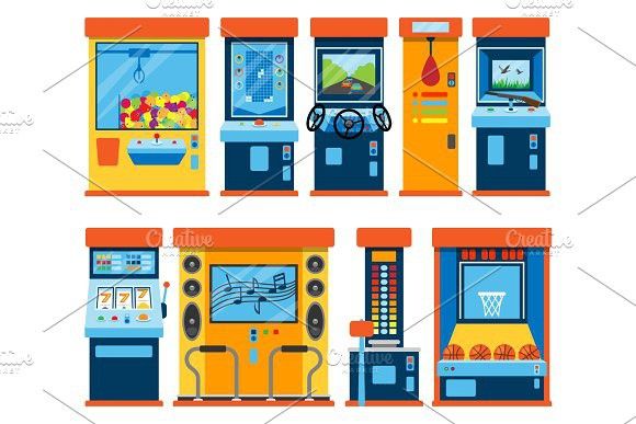 580x387 Game Machine Arcade Vector Gambling Games In Casino Gamesome