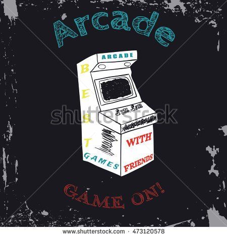 450x470 Arcade Vector, Arcade Vintage, Arcade Retro, Arcade Game, Arcade