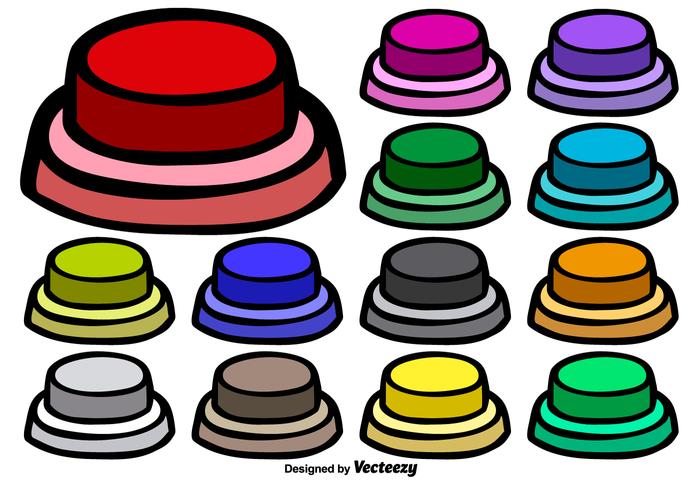 700x490 Collection Of Vector Hand Drawn Arcade Buttons