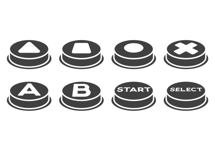 700x490 Free Arcade Button Vectors