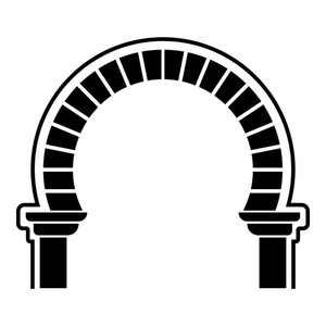 300x300 Curve Arch Icon Simple Illustration Of Curve Arch Vector Icon