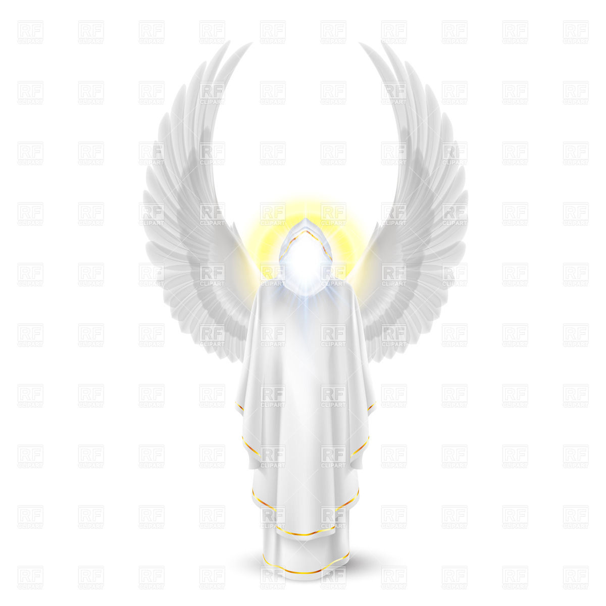1200x1200 Archangel With Outstretched Wings Vector Image Of People Dvarg