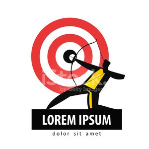 300x300 Archer Vector Logo Design Sports Or Bow And Arrow Stock Vectors