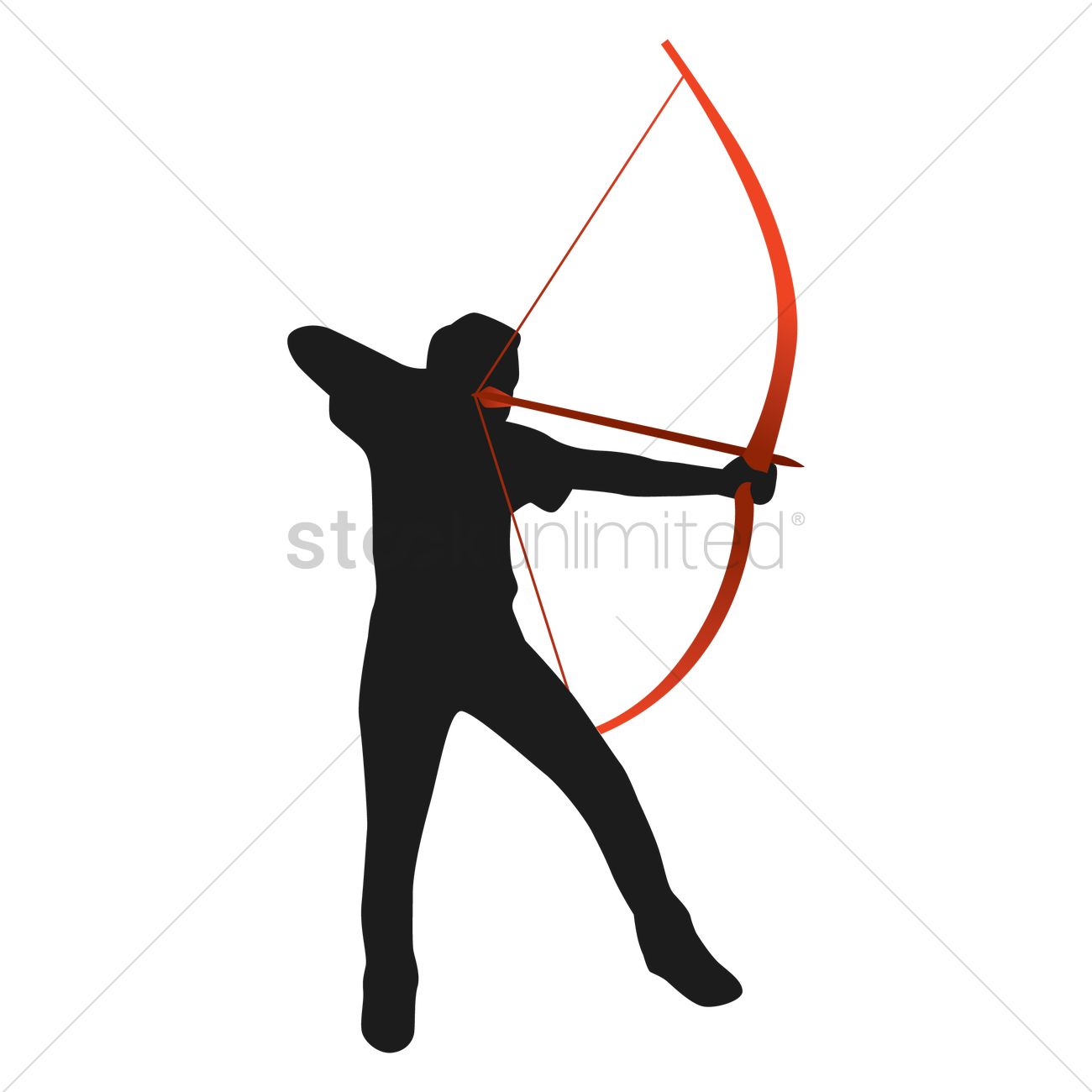 1300x1300 Free Silhouette Of Archer Vector Image