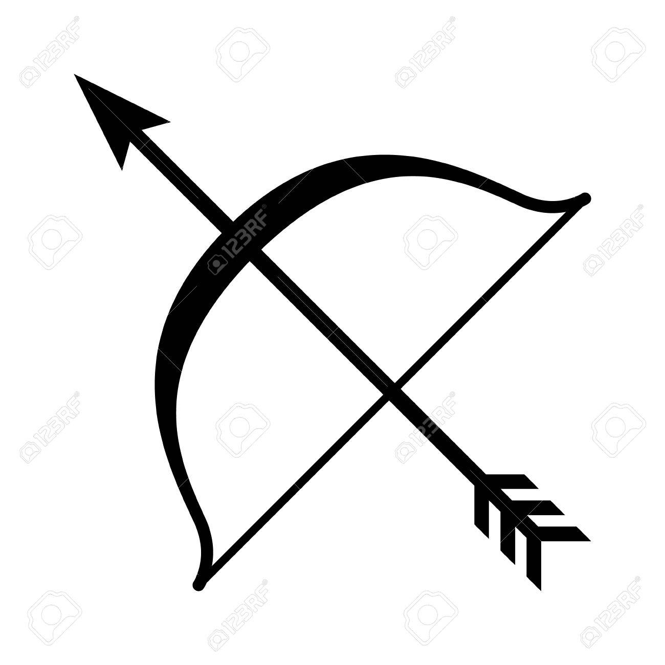 1300x1300 Bow And Arrow Vector